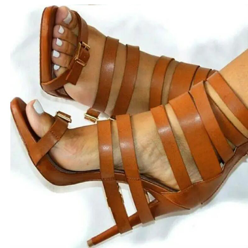 Summer Women Brown Leather Buc - Crossfit Outfit ulasan dan harga