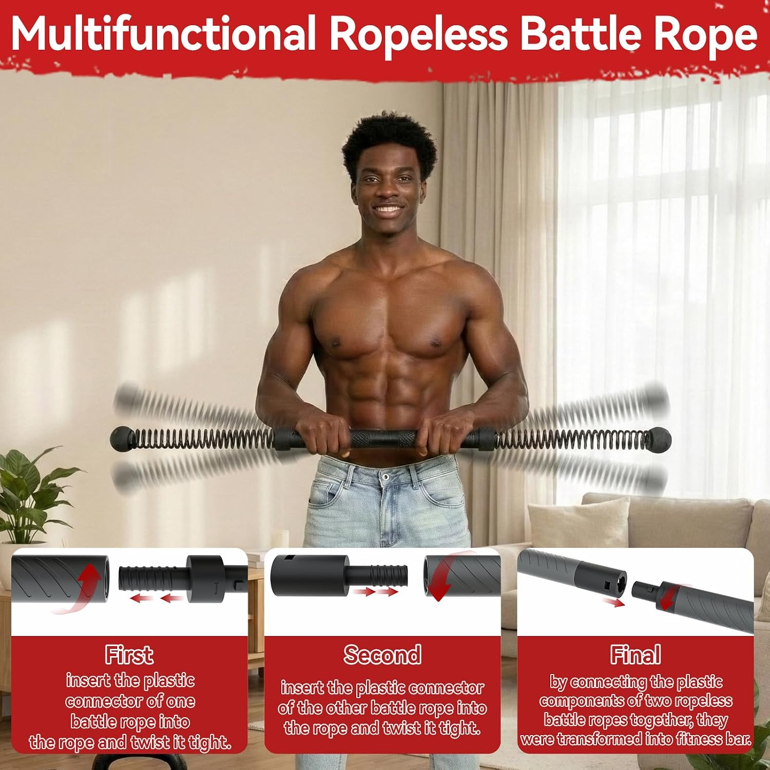 2-in-1 Upgraded Cordless Battl - Crossfit Full Gear ulasan dan harga