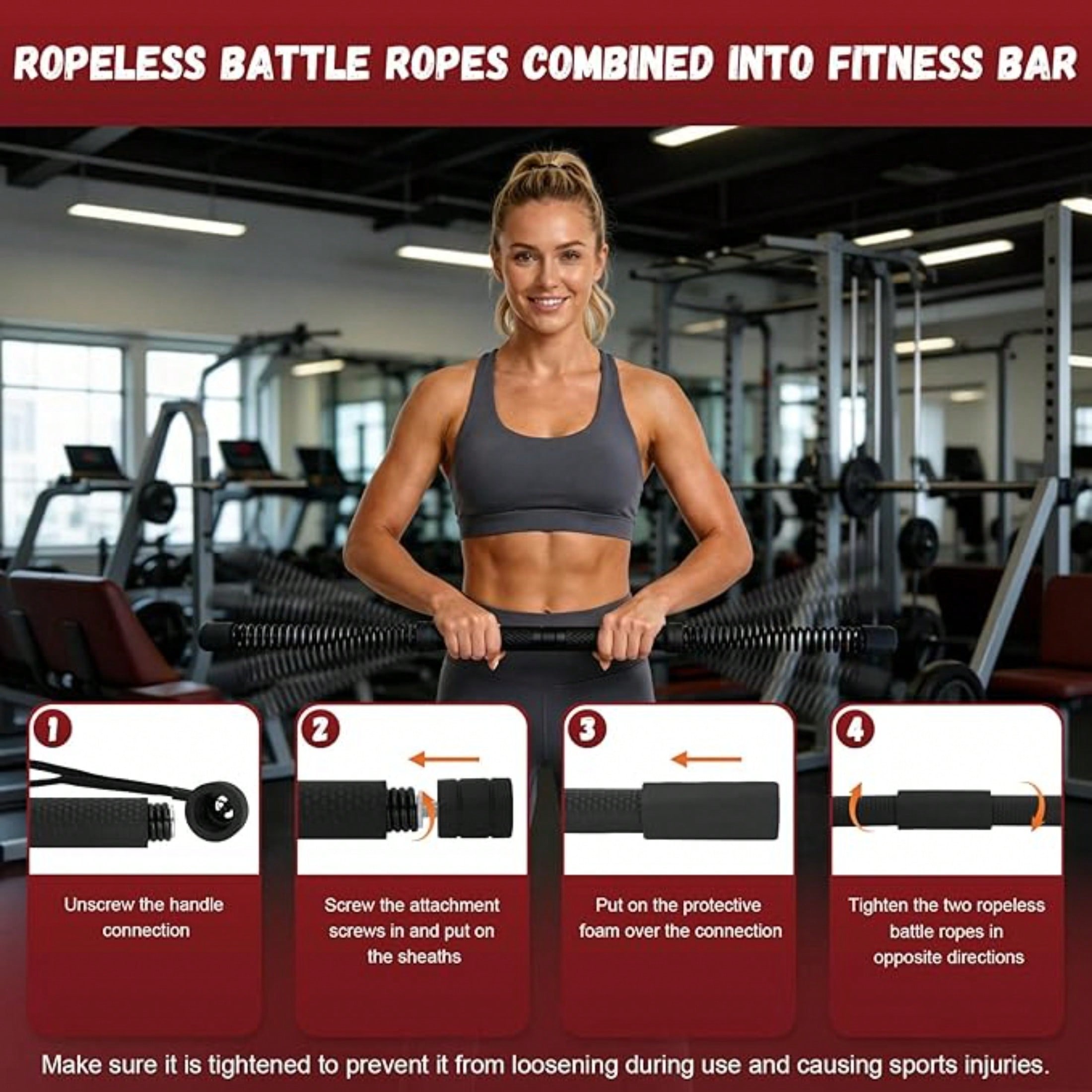 2-in-1 Upgraded Cordless Battl - Crossfit Full Gear ulasan dan harga